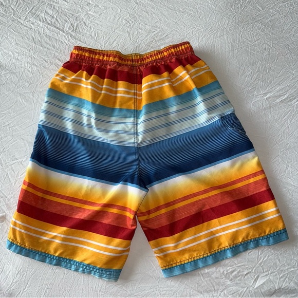 Kanu Surf Red, Orange, Blue Swim Trunks - Picture 2 of 6